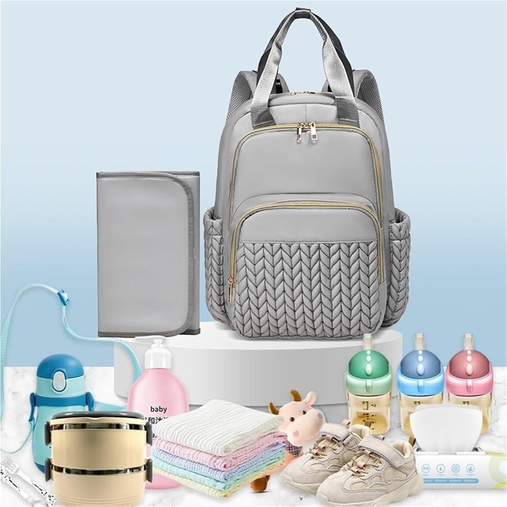 Quilted Mommy Backpack