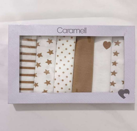 6-Piece Baby Muslin Cotton Washcloth Set