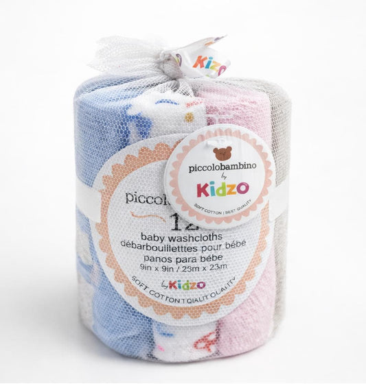 Gentle Care Cotton Baby Washcloths