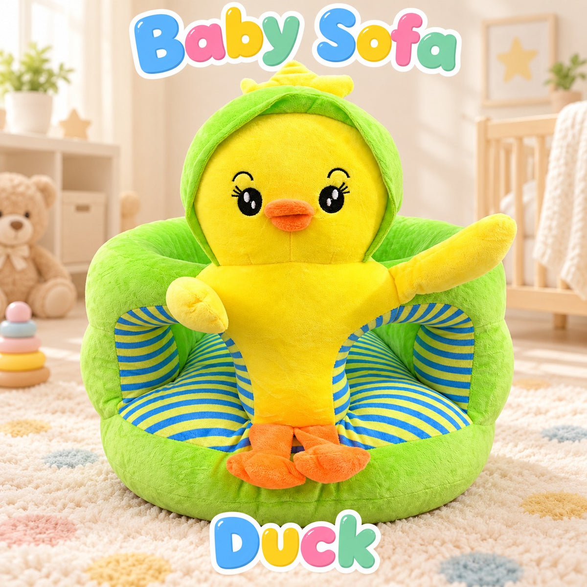Soft Baby Sofa Chair – Cozy Cushioned Seat with Cute Characters