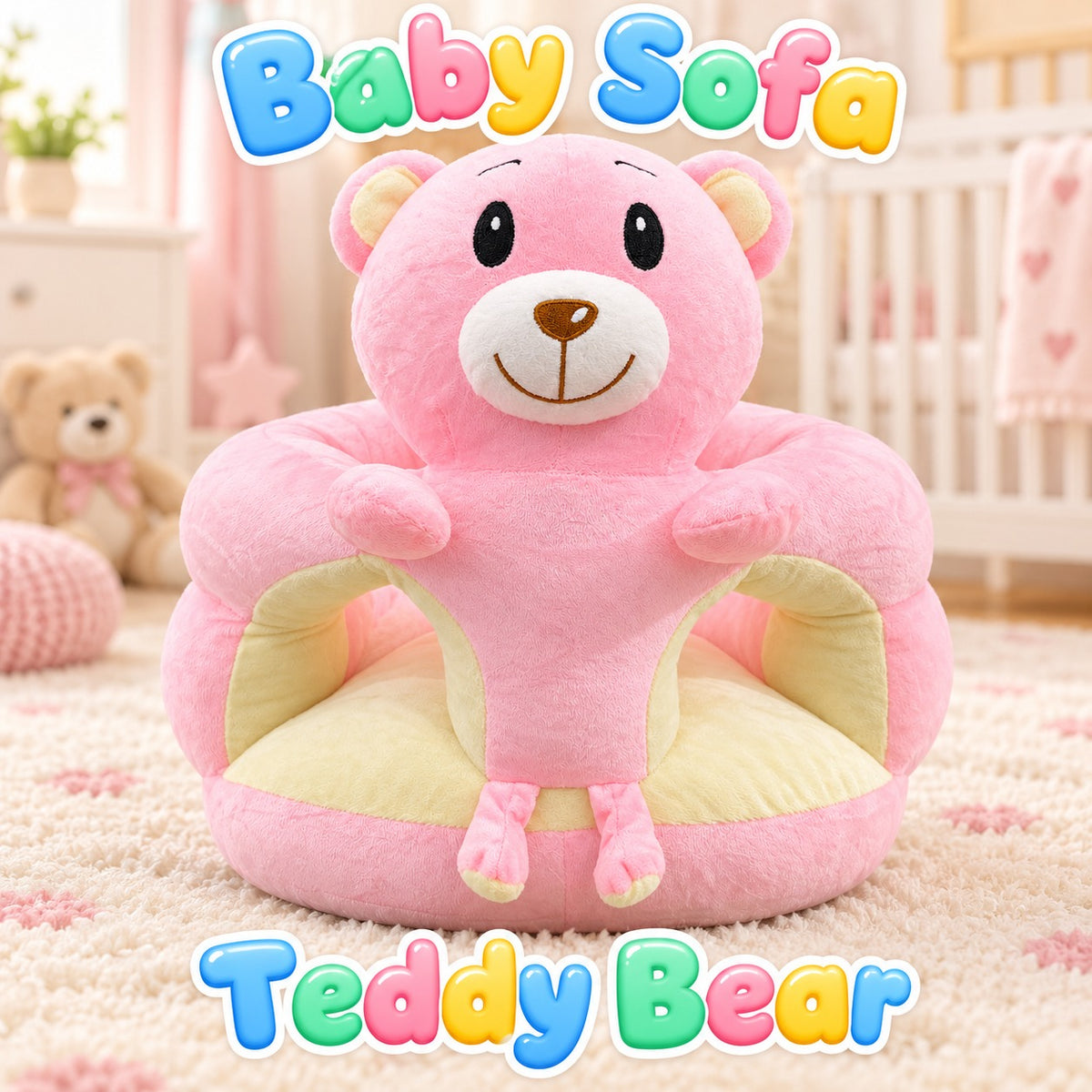 Soft Baby Sofa Chair – Cozy Cushioned Seat with Cute Characters