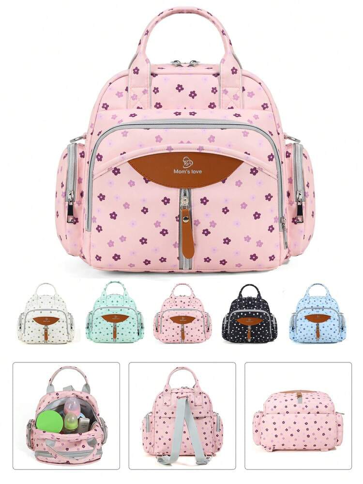 Mom's Love Premium Floral Baby Diaper Backpack
