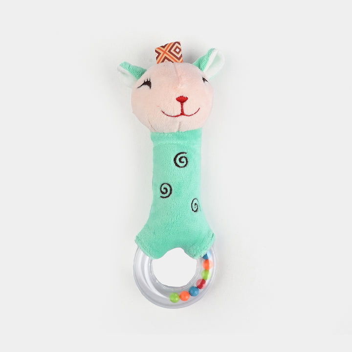 Cute Animal Plush Ring Rattle