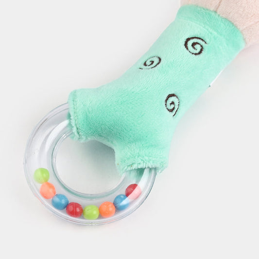 Cute Animal Plush Ring Rattle
