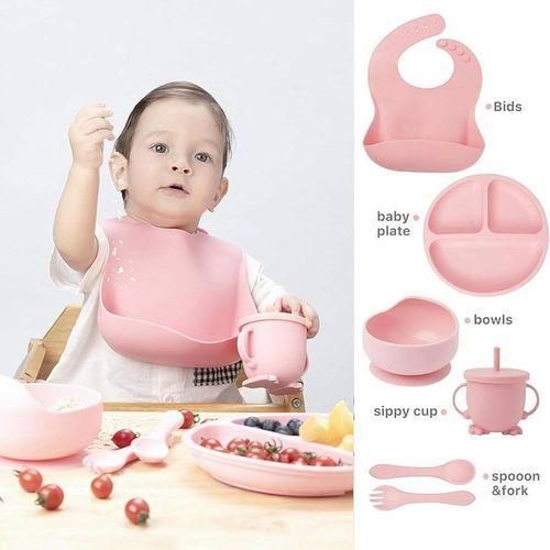 Silicone Suction Power Baby Feeding Set