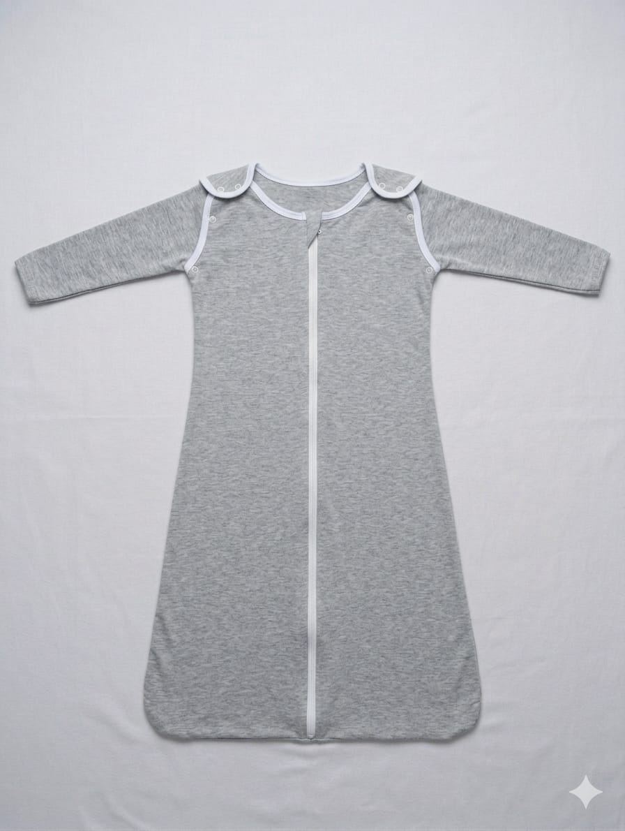Light Cotton Ease Summer Baby Sleep Sack with Detachable Sleeves