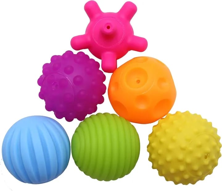 Baby Squeeze Balls – Soft Touch Sensory Toy Set