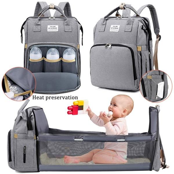 Smart Multi-Functional Baby Bed Bag with Changing Station