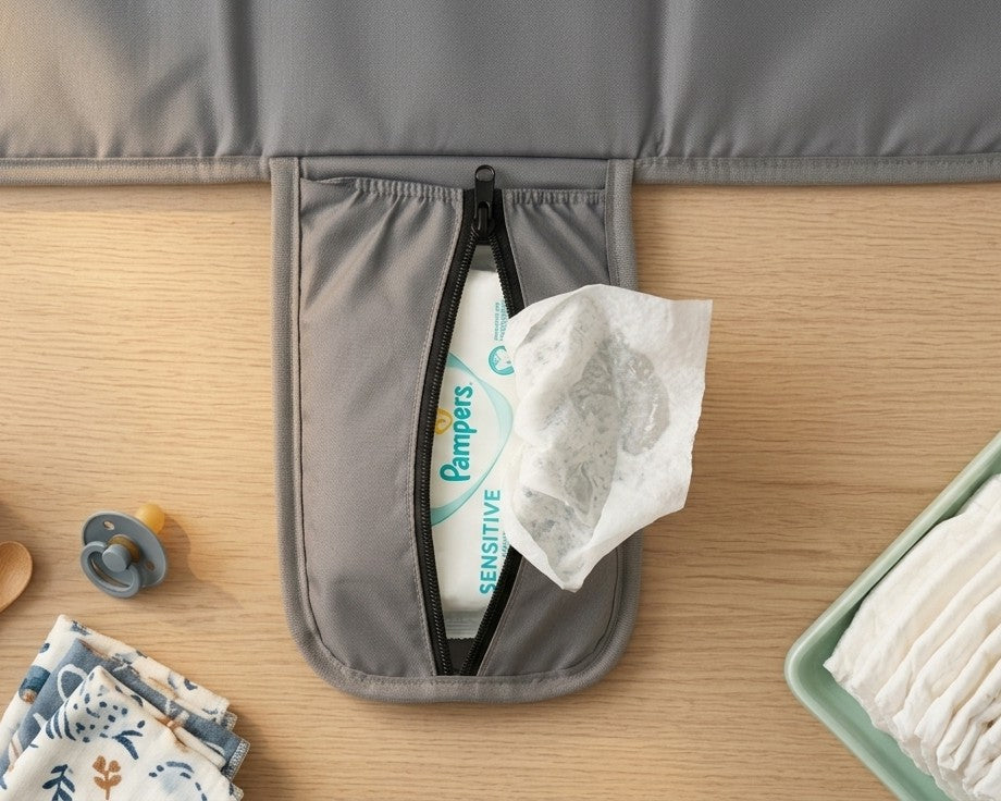 Portable Foam Paded Waterproof Baby Diaper & Clothes Changing bag