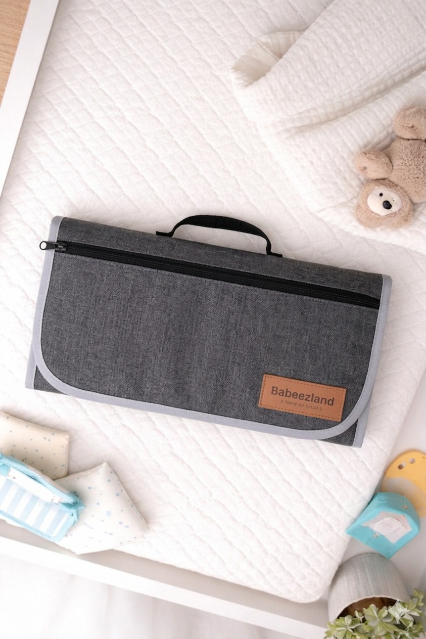 Portable Foam Paded Waterproof Baby Diaper & Clothes Changing bag