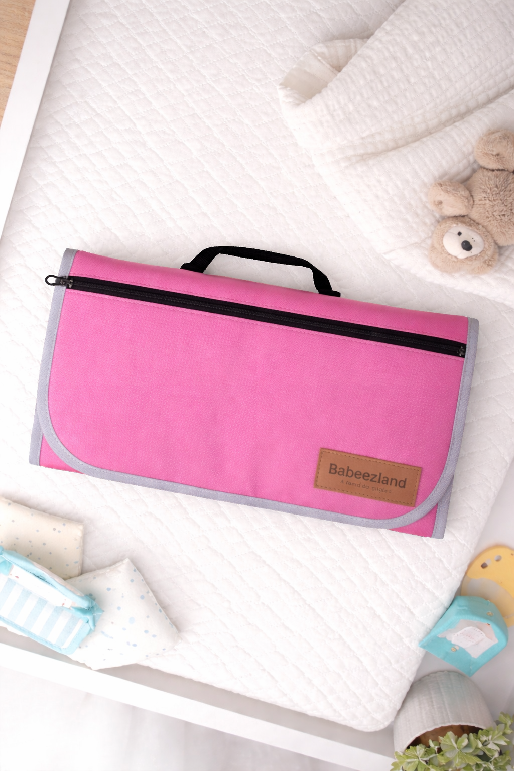 Portable Foam Paded Waterproof Baby Diaper & Clothes Changing bag