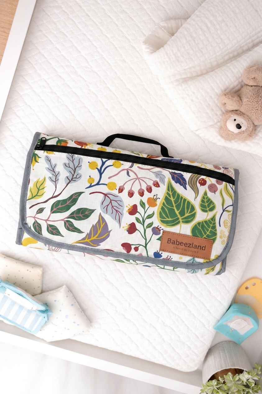 Portable Foam Paded Waterproof Baby Diaper & Clothes Changing bag