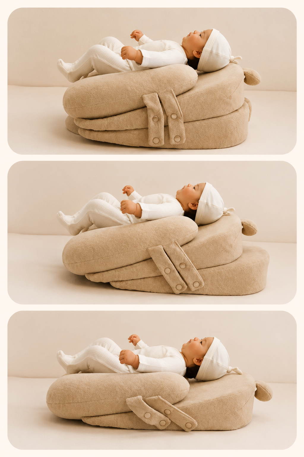 Anti-Milk Spit Up & Comfort Sleep  Baby Nursing Pillow +Tummy Time Nest